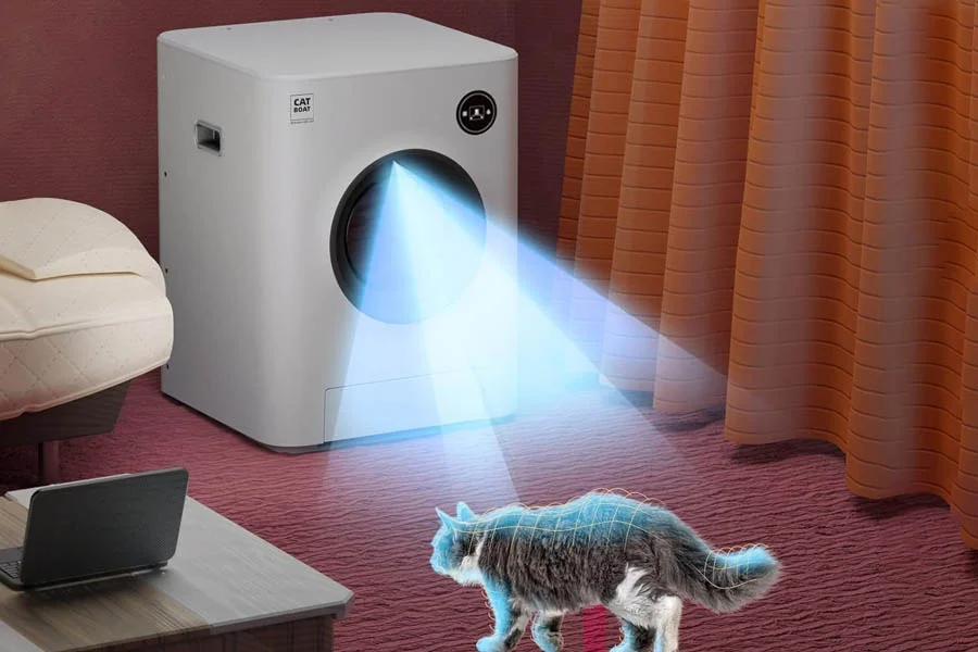 electric self cleaning litter box